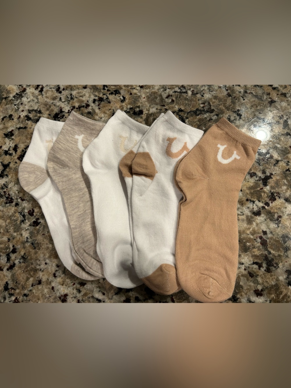 True Religion Women’s Ankle Sock  5-Pack NWT